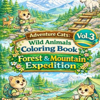 Adventure Cats: Forest & Mountain- Vol.3/แมวผจญภัย: ระบายสีสัตว์ป่า เล่ม 3 ป่าและภูเขา/ไฟล์ PDF ดาวน์โหลด