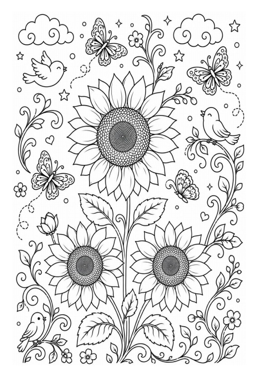 AB-🌿| ธรรมชาติสร้างสรรค์ เล่ม 1 : สวนแห่งลายเส้น | Creative Nature – Vol.1 : Garden of Calm Doodles | ไฟล์ PDF ดาวน์โหลด - Image 10