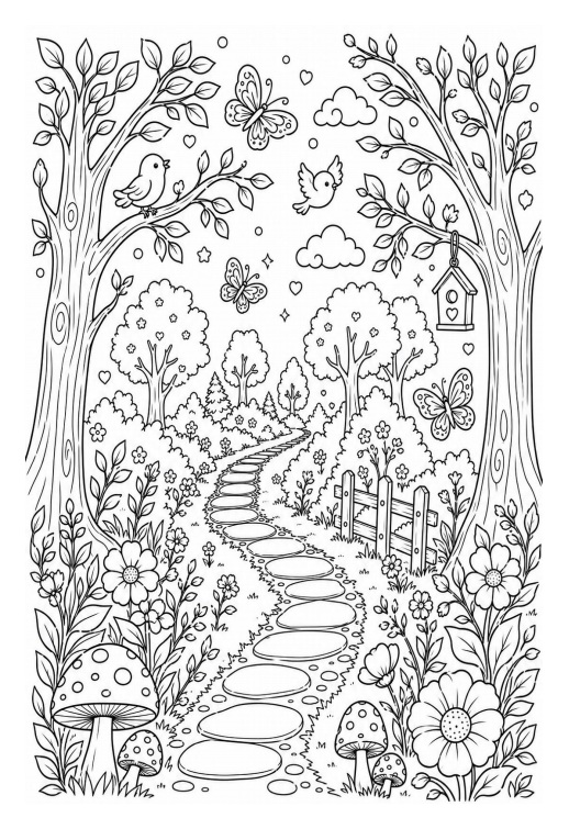 AB-🌿| ธรรมชาติสร้างสรรค์ เล่ม 1 : สวนแห่งลายเส้น | Creative Nature – Vol.1 : Garden of Calm Doodles | ไฟล์ PDF ดาวน์โหลด - Image 11