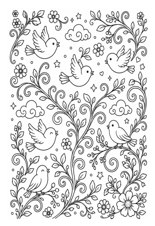AB-🌿| ธรรมชาติสร้างสรรค์ เล่ม 1 : สวนแห่งลายเส้น | Creative Nature – Vol.1 : Garden of Calm Doodles | ไฟล์ PDF ดาวน์โหลด - Image 12