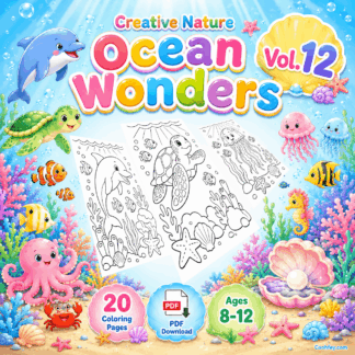 AB017 | Creative Nature – Vol.12: Ocean Wonders | PDF Download • 20 Pages