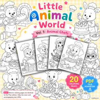 AA097 | Little Animal World – Vol. 1: Animal Chefs | PDF Download • 20 Pages
